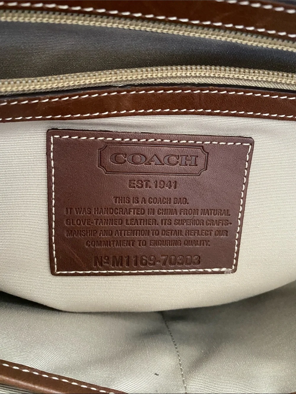 Coach Men's Leather Briefcase Bag in Brown